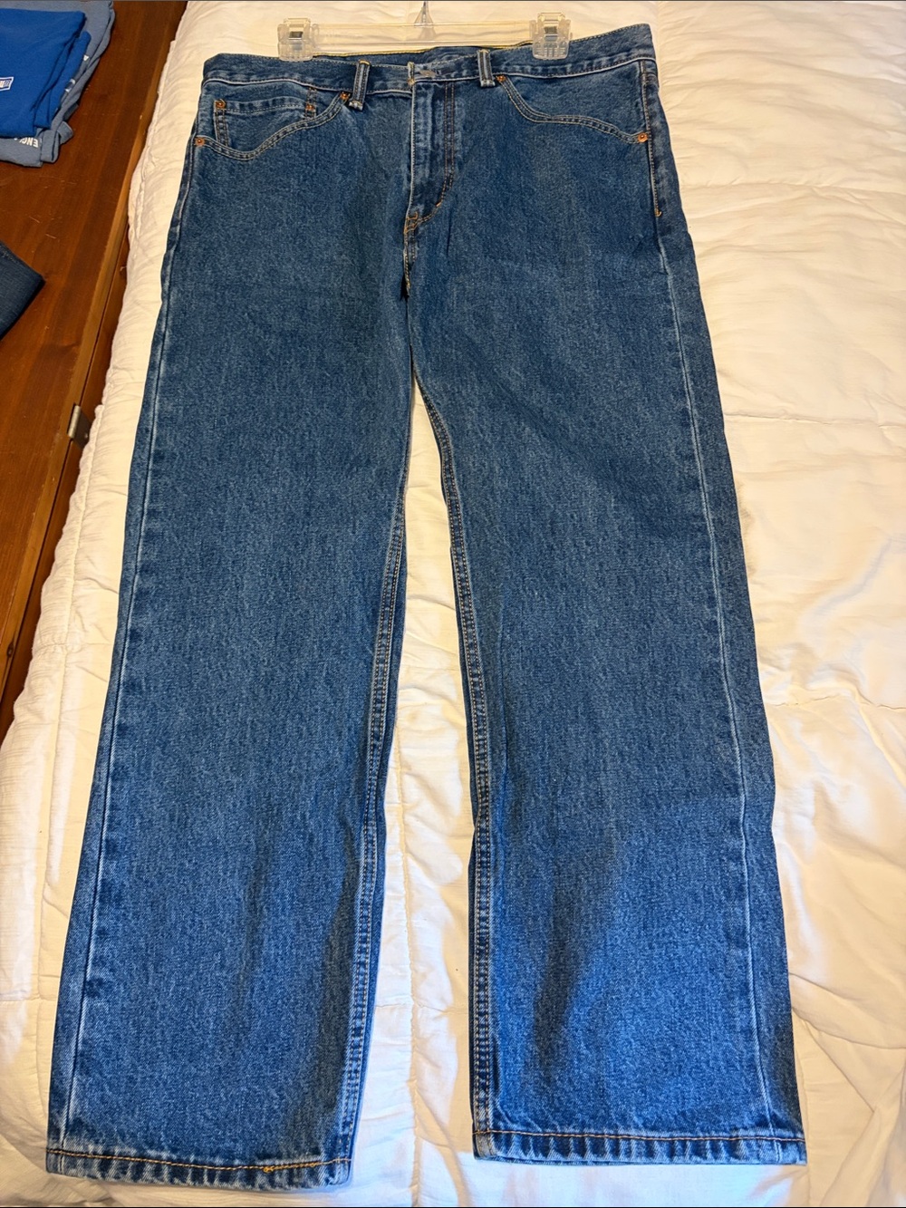 Levi's Straight Leg Blue Men's Jeans 36/29 - Picture 4 of 5
